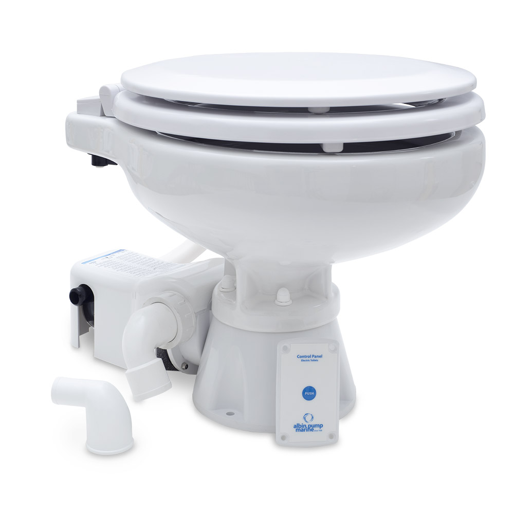 Albin - Marine Toilet Standard Electric - EVO Compact Low