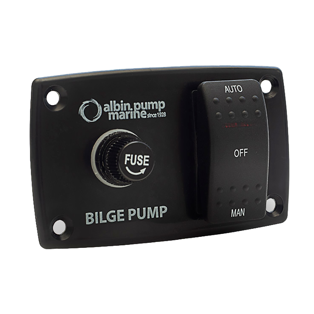Albin - Bilge Pump Panel - 12/24V, 3-Way