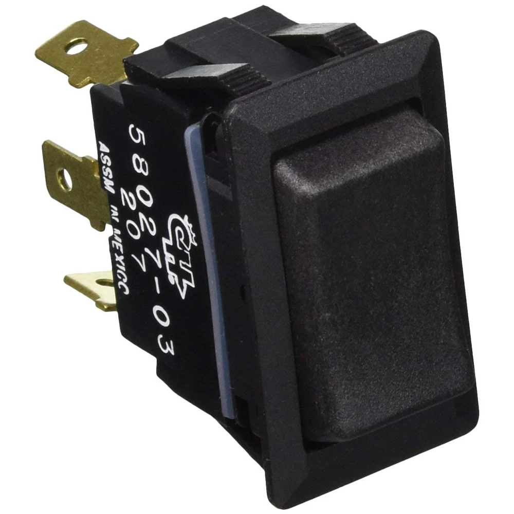 Cole Hersee - Sealed Rocker Switch - Non-Illuminated, SPDT, 3 Blade