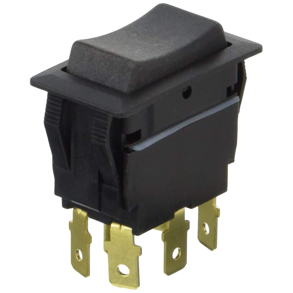 Cole Hersee - Sealed Rocker Switch Non-Illuminated - DPDT, 6 Blade