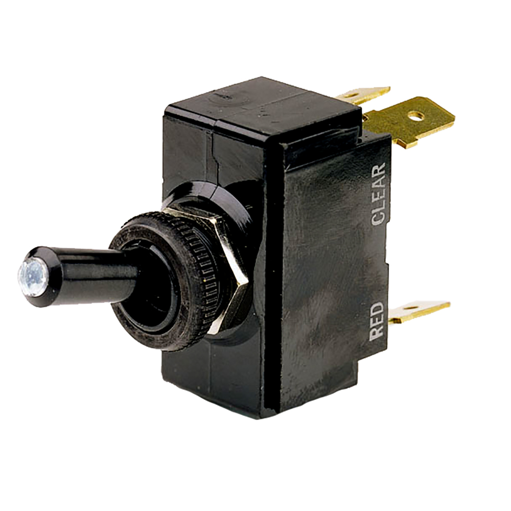 Cole Hersee - Lighted Tip Toggle Switch SPST - On-Off, 4 Blade