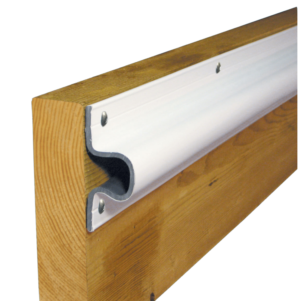 Dock Edge - Guard PVC Dock Profile - 6' Sections, White