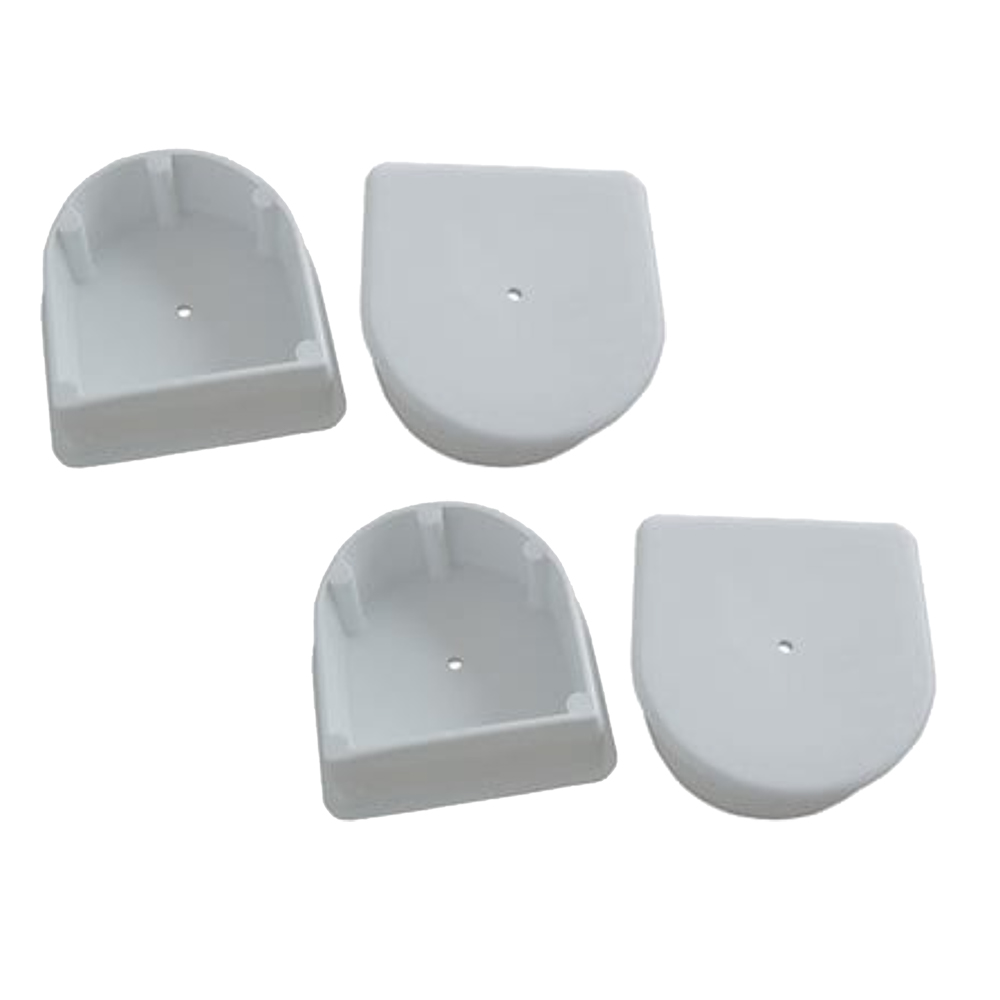 Dock Edge - Small End Plug - White, 4-Pack