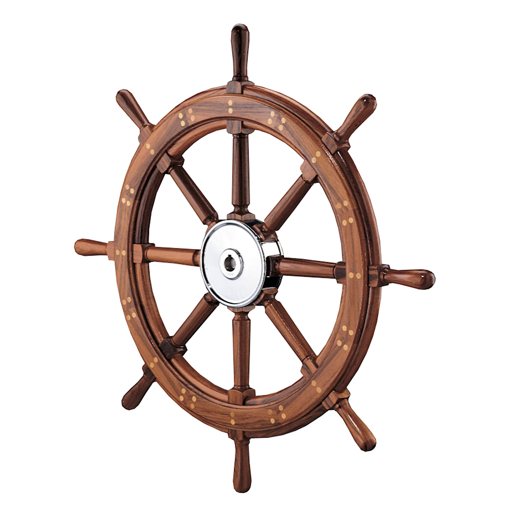 Edson Marine - Classic Teak Yacht Wheel - 28"