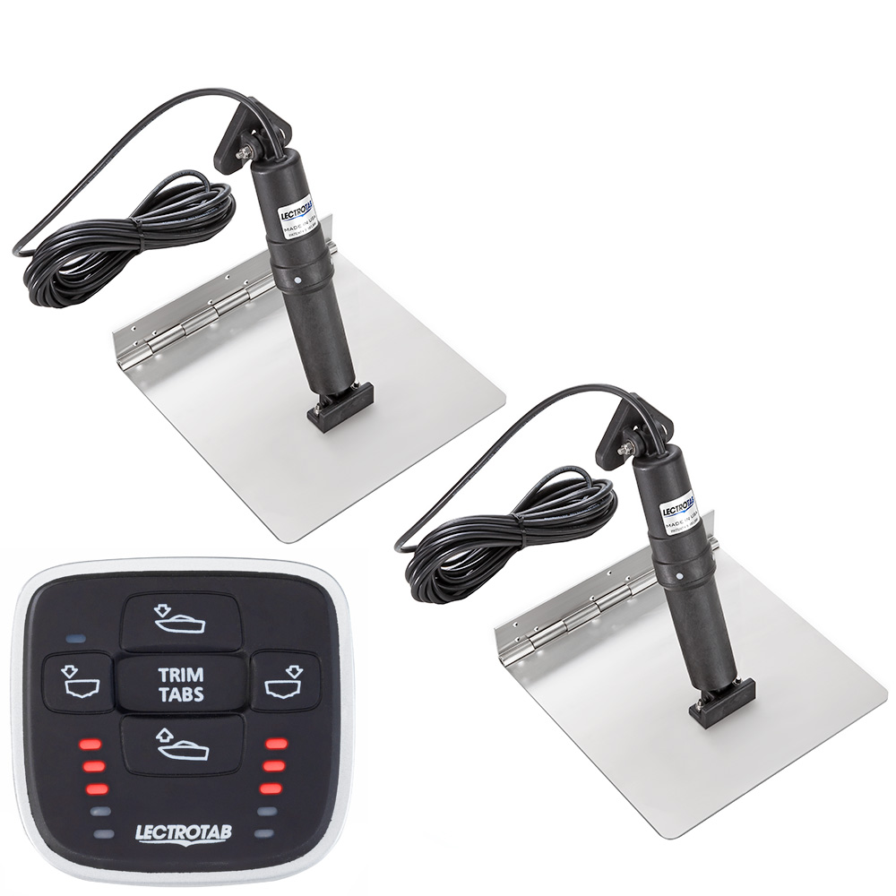Lectrotab - XKA Alloy Trim Tab Kit - Stainless Steel, Manual Leveling Control
