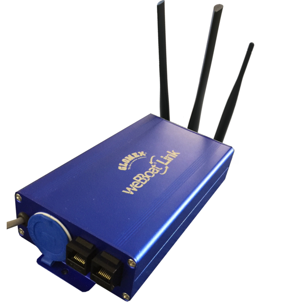 Glomex Marine Antennas - WeBBoat Link Unit Ocean Coastal Inland Internet System - Single SIM 4G/WiFi, For North America