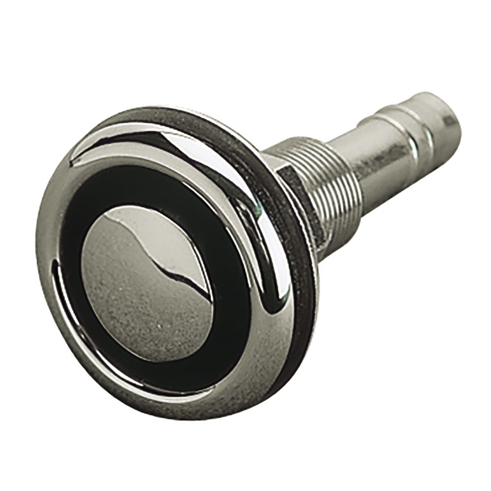 Sea-Dog - Flush Mount Gas Tank Vent 5/8" Hose - Straight, Stainless Steel