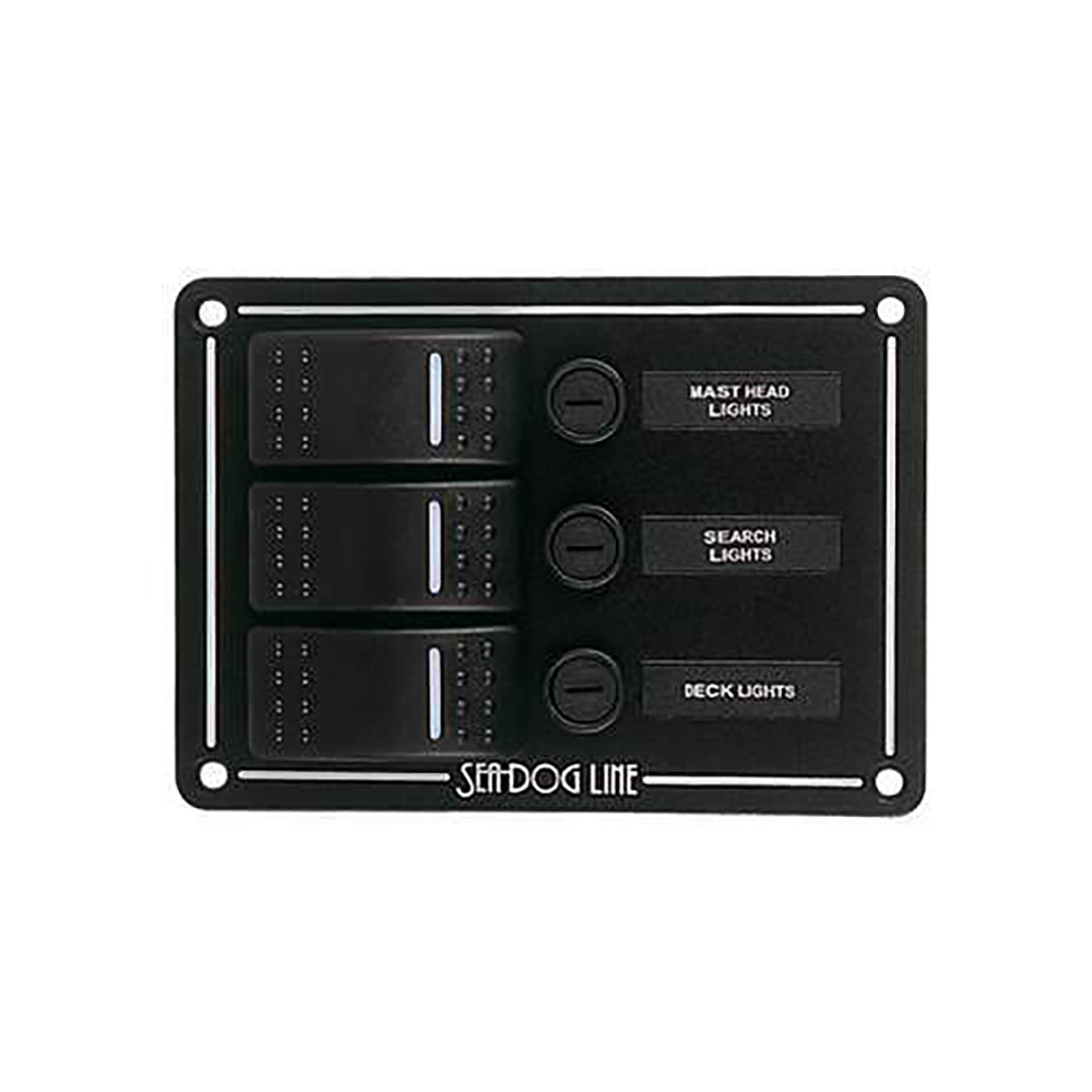Sea-Dog - Rocker Switch Panel - 3 Circuit