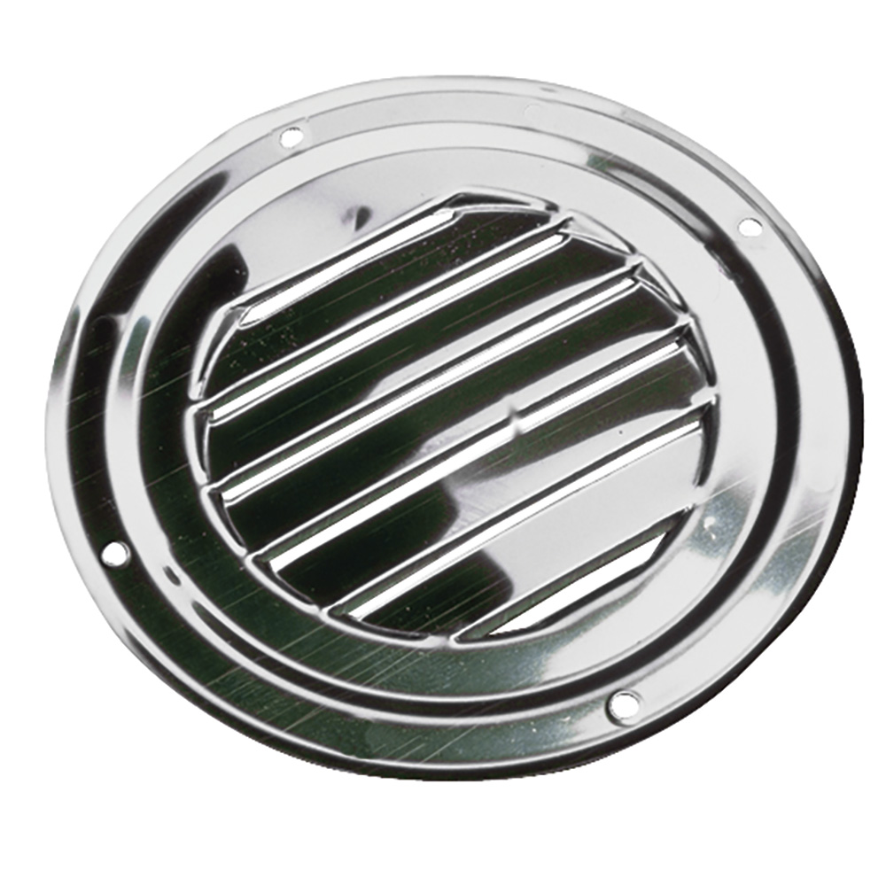 Sea-Dog - Round Louvered Vent - 4", Stainless Steel