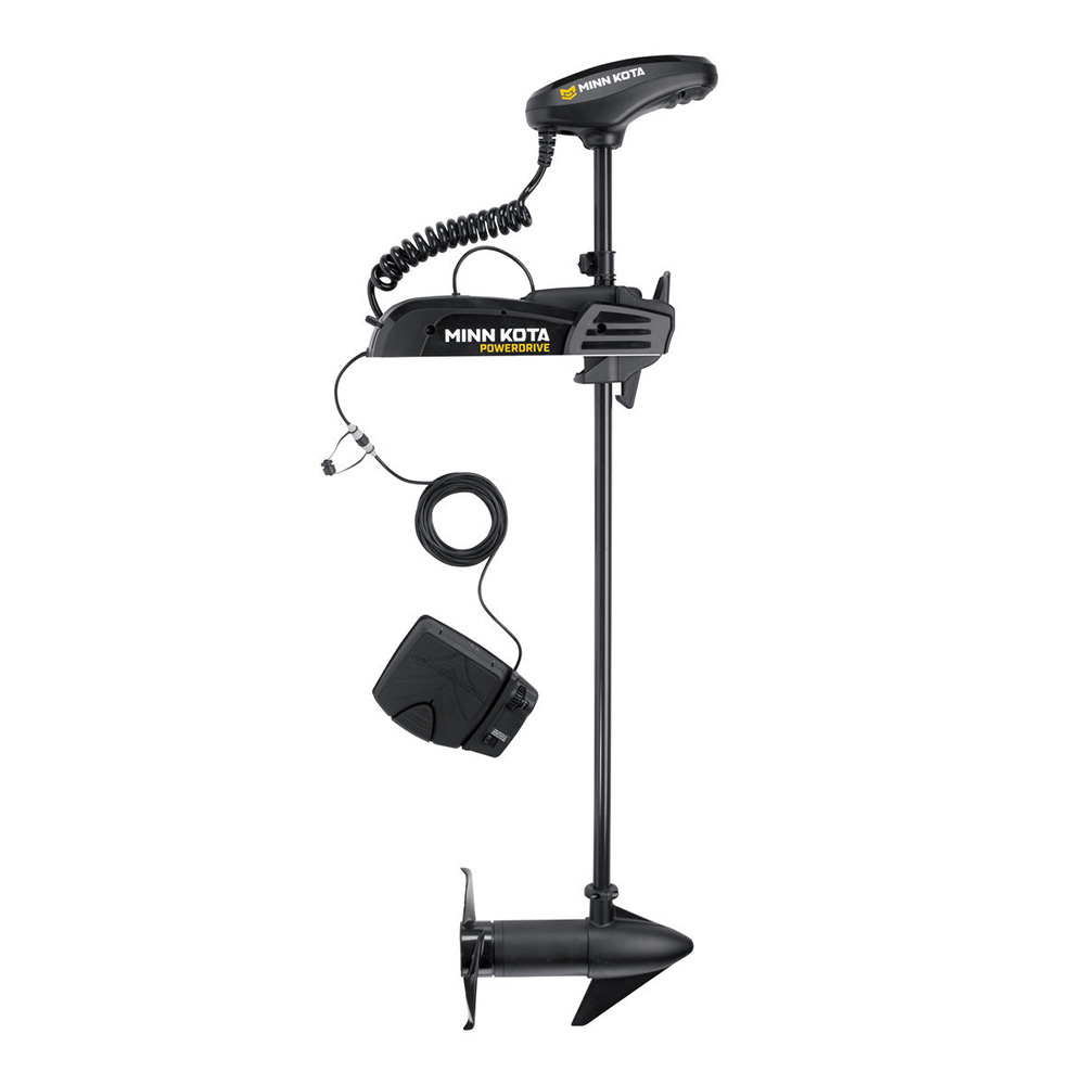 Minn Kota - Pontoon PowerDrive 55 Trolling Motor - With Foot Pedal, 12V, 55LB, 48"