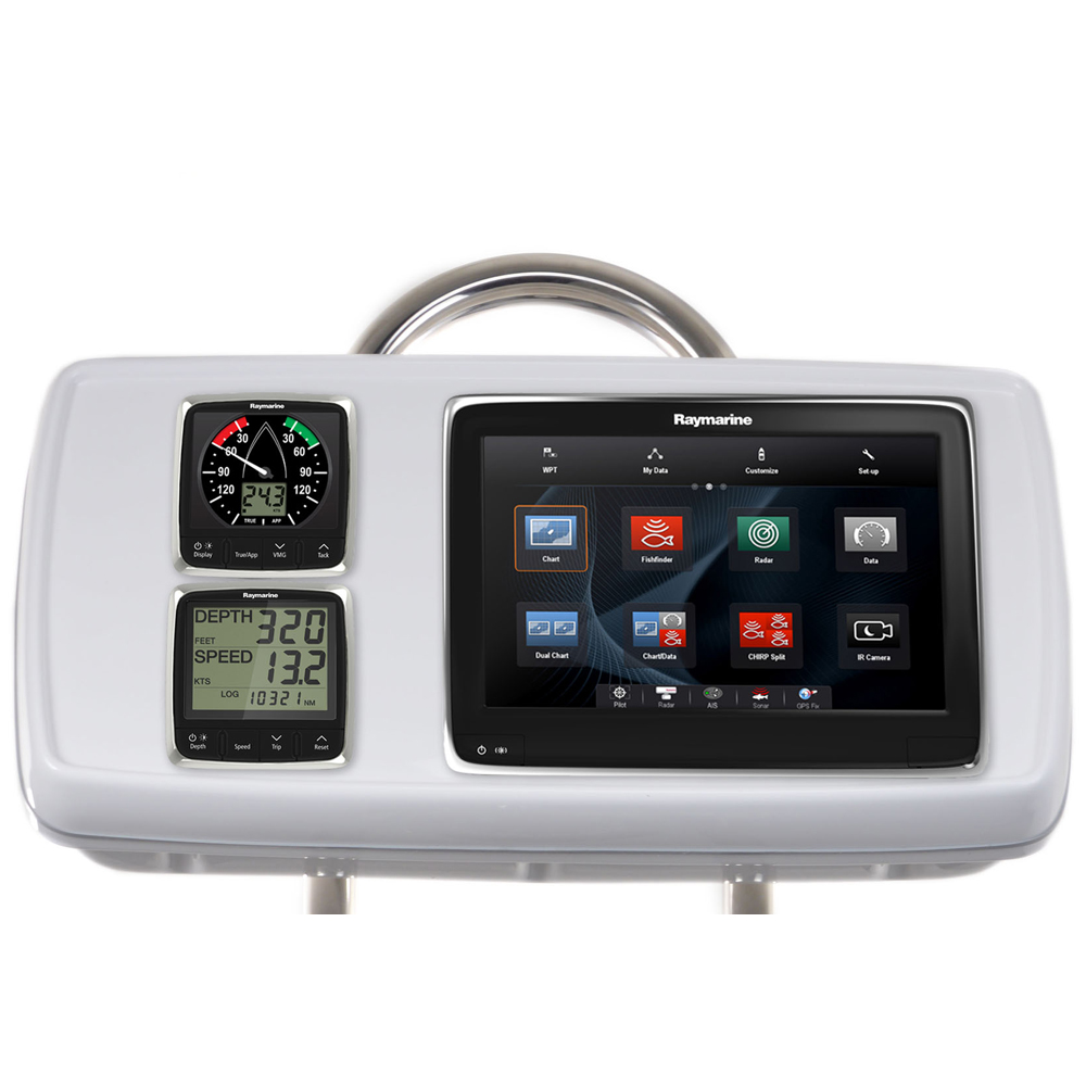 NavPod - GP1170-04 SystemPod Pre-Cut - For Raymarine a125/a127/a128, 2 Instruments, For 9.5" Wide Guard