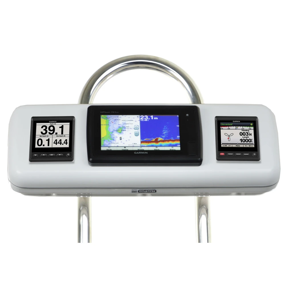 NavPod - GP1603 SystemPod Pre-Cut - For Garmin 7 Series, 2 Instruments, For 9.5" Wide Guard