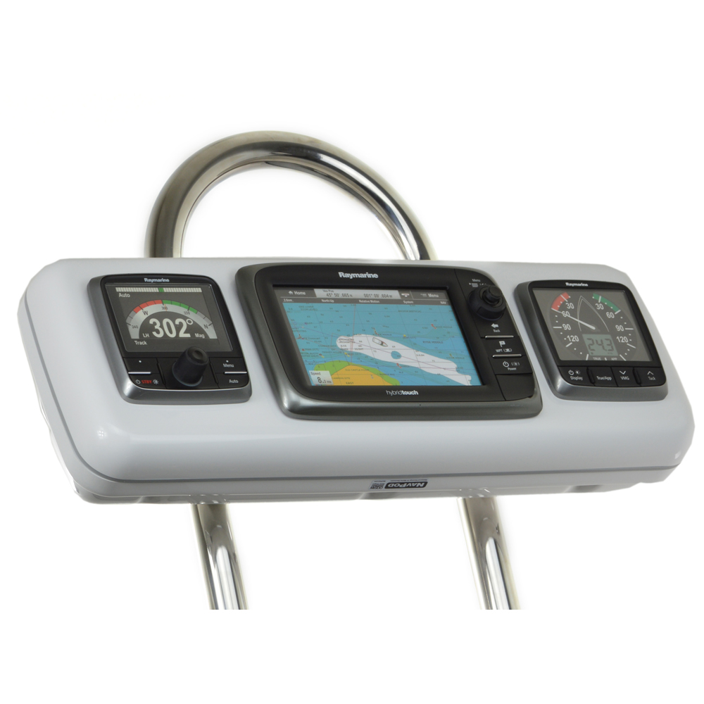 NavPod - GP1604 SystemPod Pre-Cut - For Raymarine e7, e7D, 2 Instruments, For 9.5" Wide Guard
