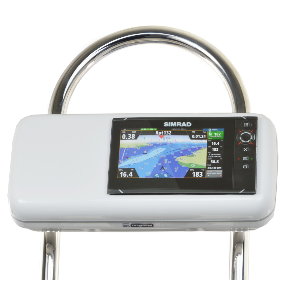NavPod - GP2506 SystemPod Pre-Cut - For Simrad NSS7 evo2, B&G Zeus 7, With Space On The Left, For 12" Wide Guard