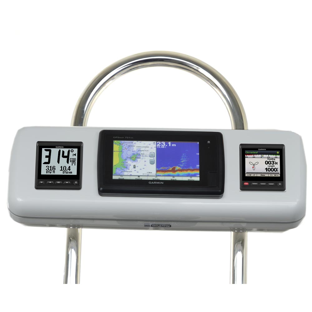 NavPod - GP2603 SystemPod Pre-Cut - For Garmin 720/721, 740/740s, 741/721xs, 70s/70dv, 2 Instruments, For 12" Wide Guard