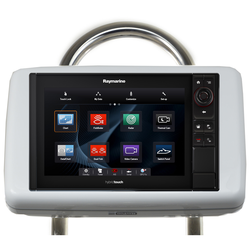 NavPod - GP1205 SailPod Pre-Cut - For Raymarine eS127, eS128, Axiom Pro 12, For 9.5" Wide Guard