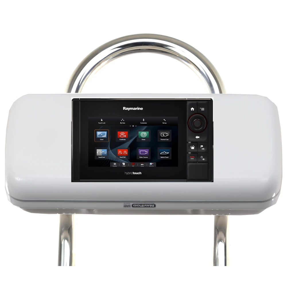 NavPod - GP2524 SystemPod Pre-Cut - For Raymarine eS75, eS77, eS78 Mounted Center, For 12" Wide Guard