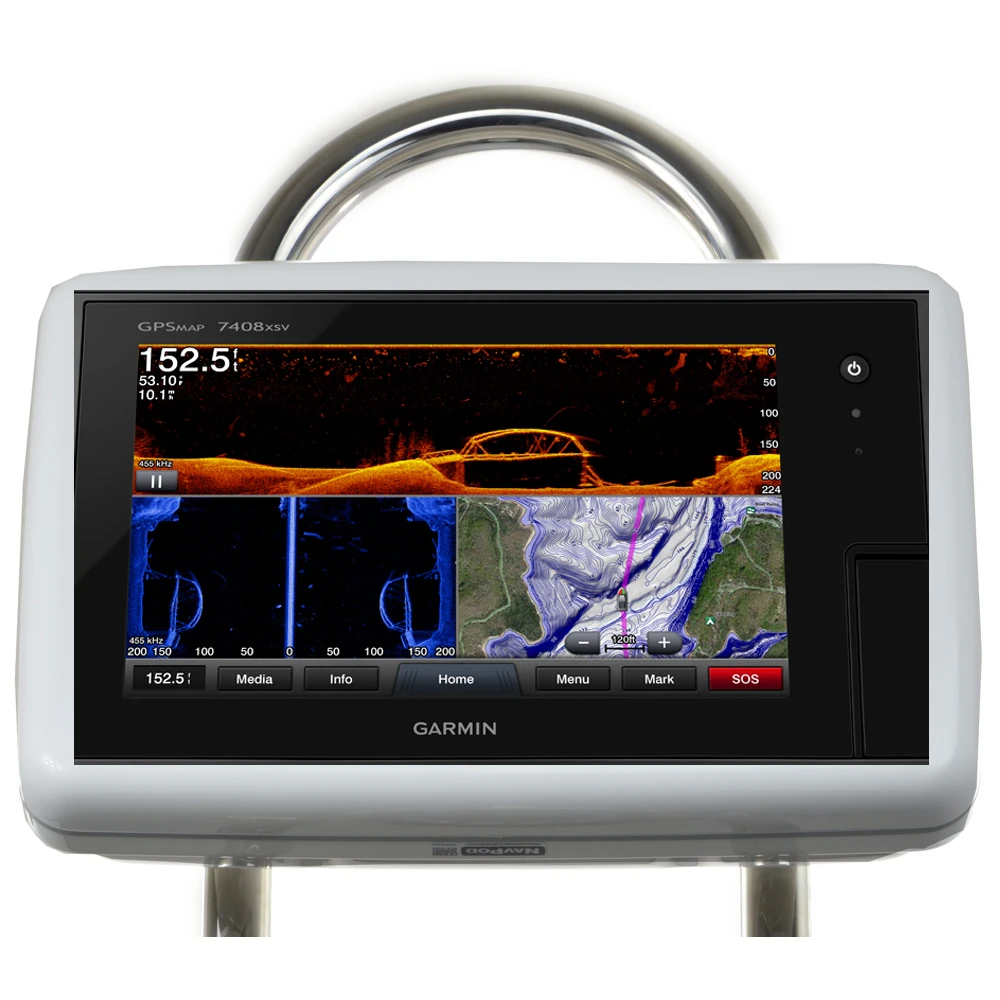 NavPod - GP1800-20 SailPod Pre-Cut - For Garmin 7408, 7408xsv, 7608, 7608xsv, For 9.5" Wide Guard