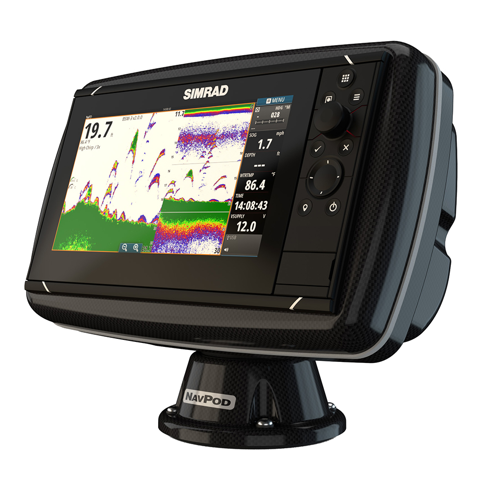 NavPod - PP4600-06 PowerPod Pre-Cut - For Simrad NSS9 evo3, Zeus3 9, Carbon Black
