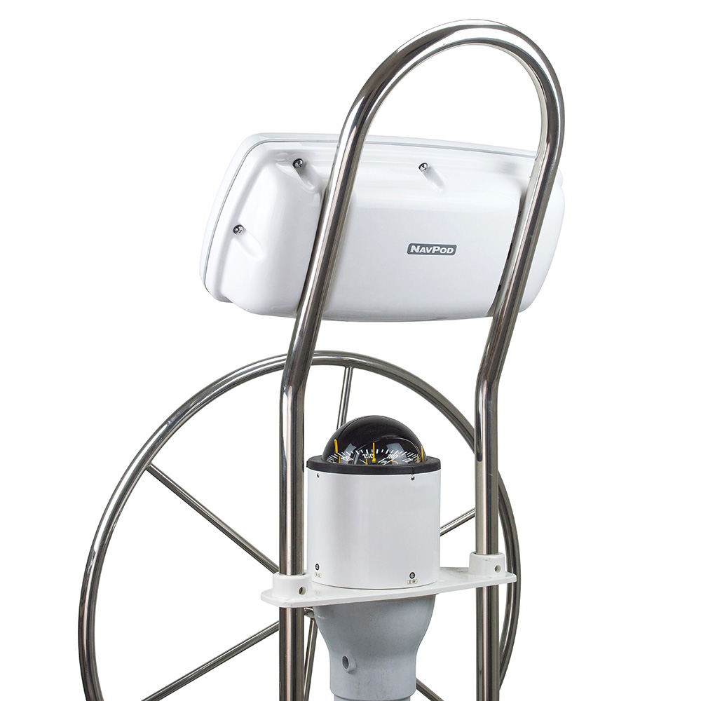 NavPod - SystemPod Pre-Cut - For Raymarine Axiom 9, Axiom+ 9 on Right, 1 Instrument, 12" Wide Guard