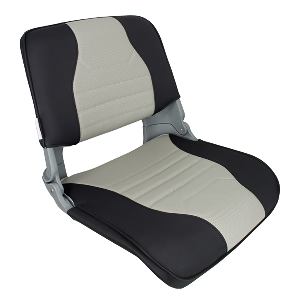 Springfield Marine - Skipper Deluxe Folding Seat - Charcoal, Grey