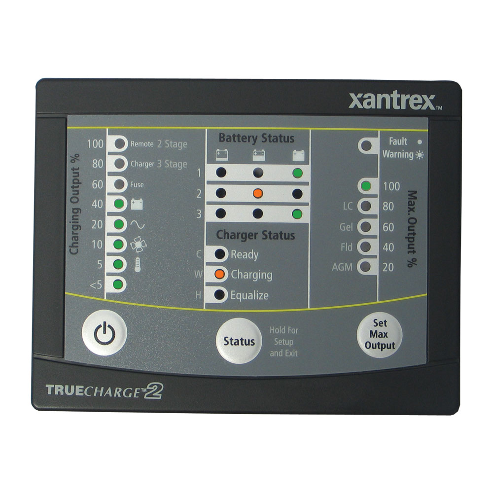 Xantrex - TRUECHARGE 2 Remote Panel - For 20, 40, 60 Amp (Only for 2nd generation of TC2 chargers)
