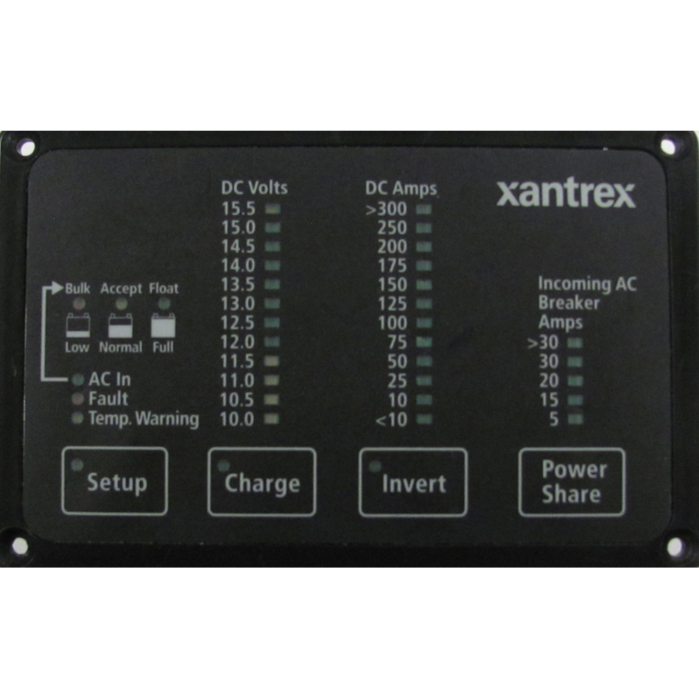 Xantrex Heart - Inverter/Charger Remote Control - FDM-12-25 Remote Panel, Battery Status, Freedom