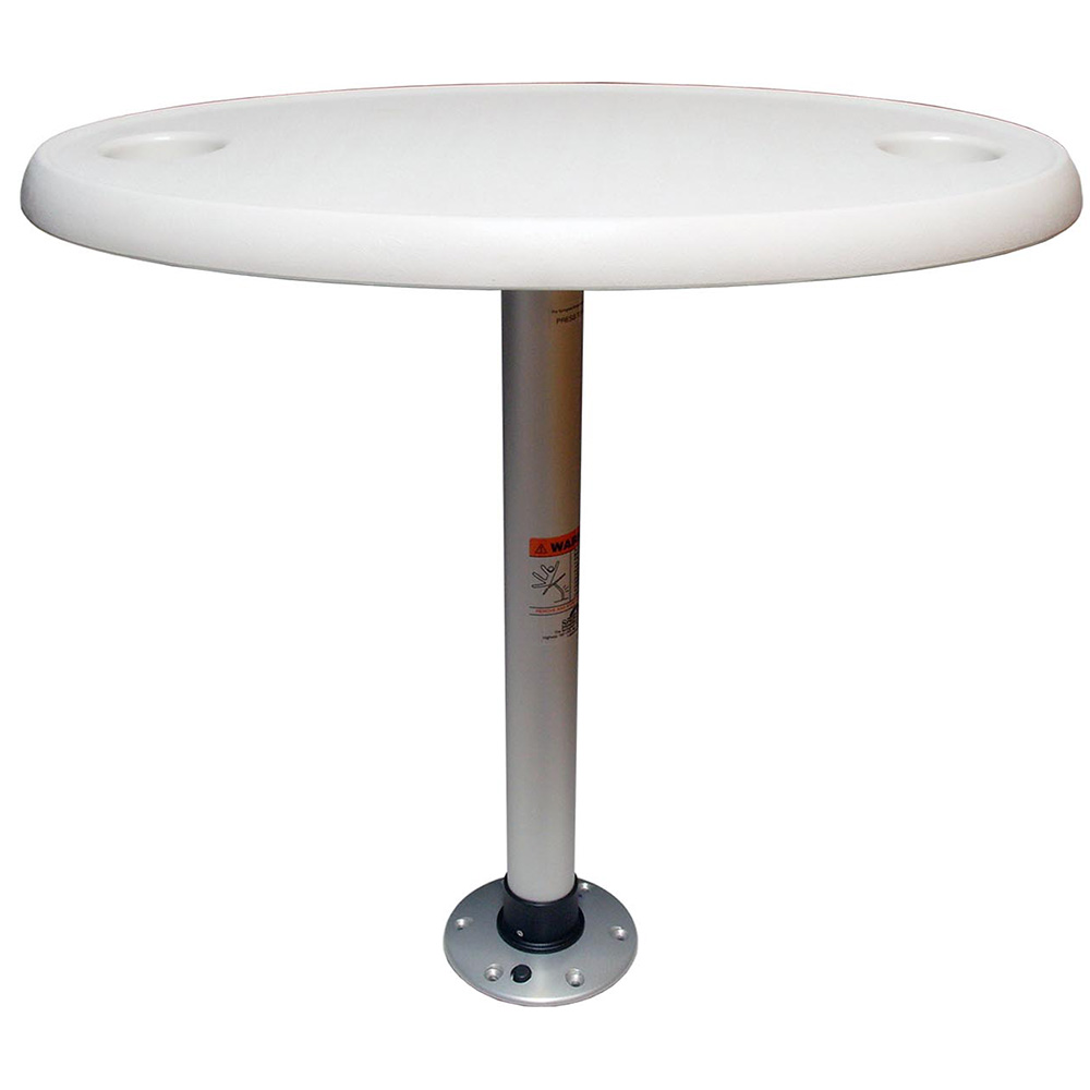 Springfield Marine - White Oval Table Package - 18" x 30" Threadlock