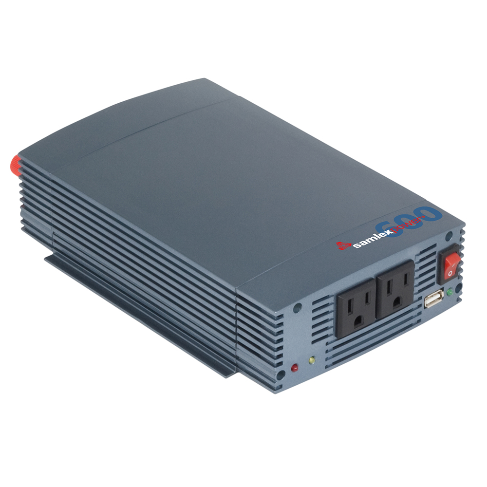 Samlex - Pure Sine Wave Inverter - 12V, 600W, USB Charging Port