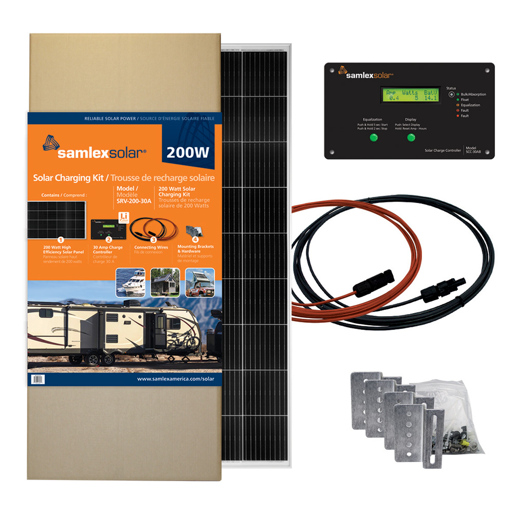 Samlex - Solar Charging Kit - 200W, 30A, Charge Controller