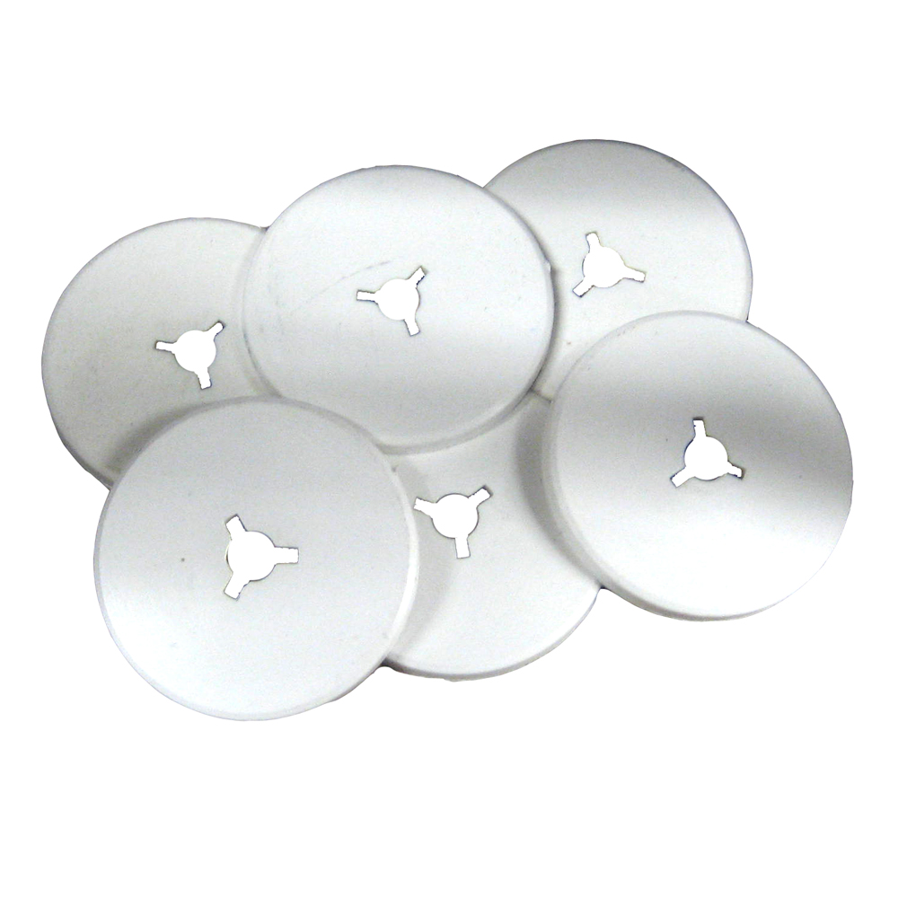 Weld Mount - White Nylon 1.25" Stud Cover - For 1/4" x 20 Stud, Qty. 50
