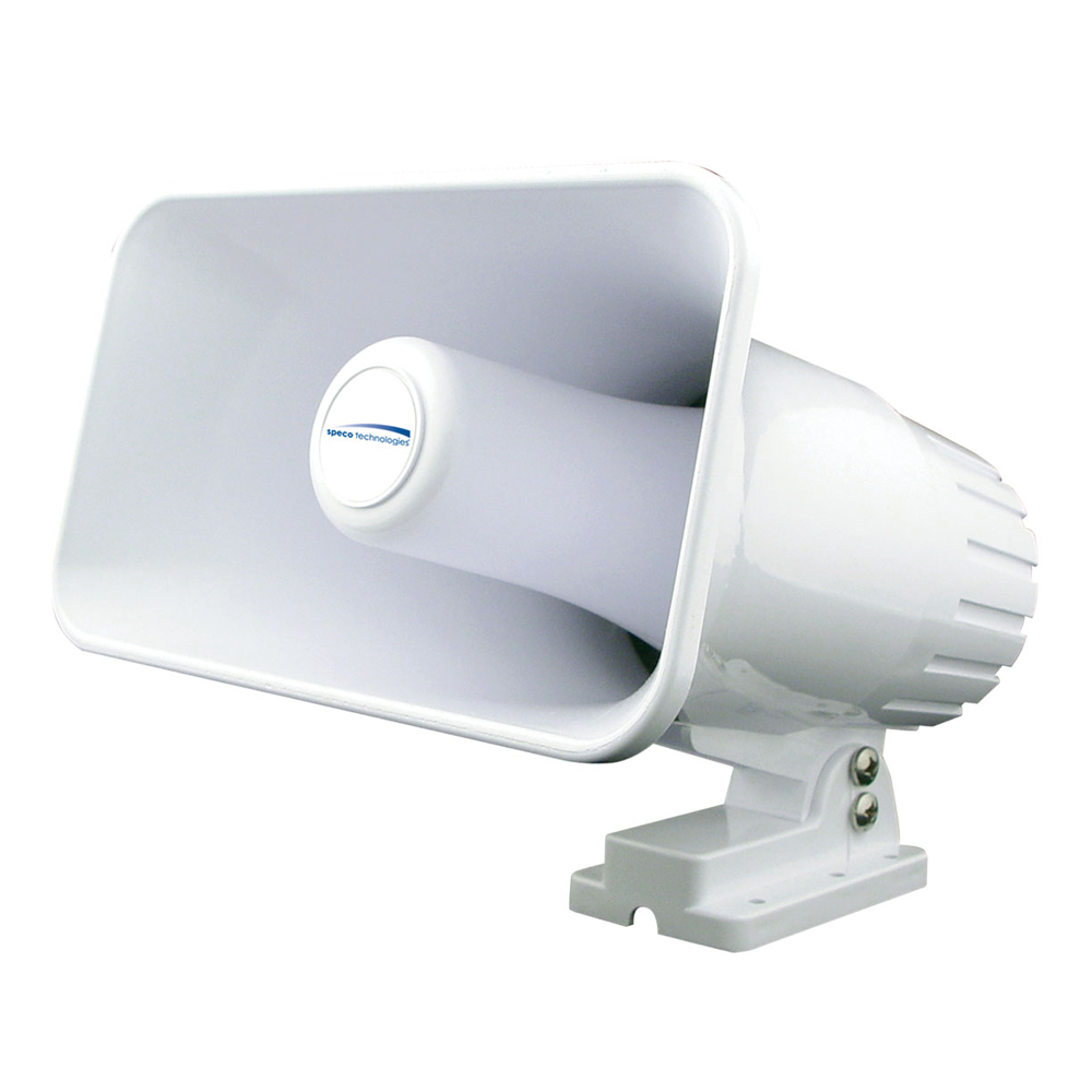 Speco - 4" x 6" Weatherproof PA Speaker Horn - White