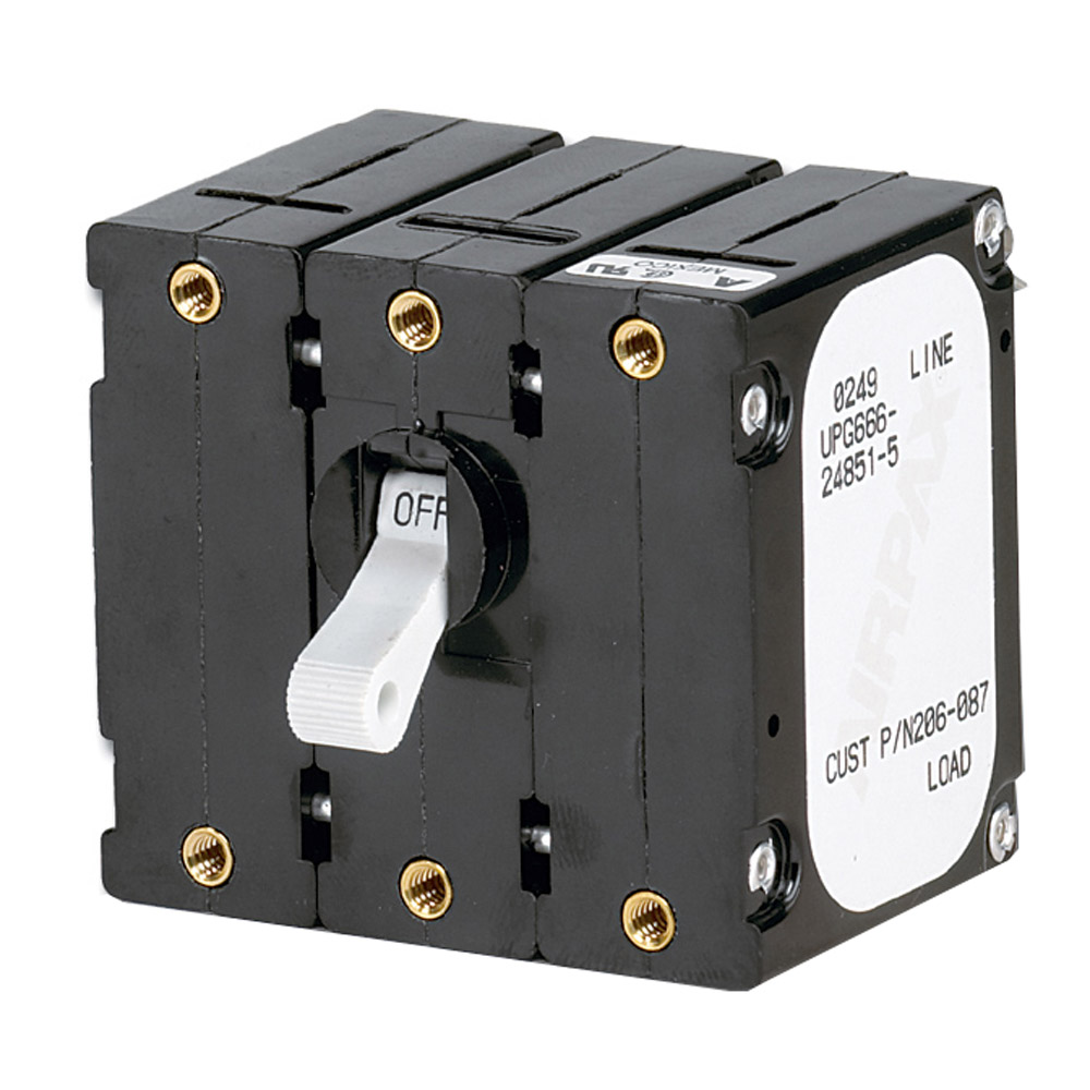 Paneltronics - Circuit Breaker - With Reverse Polarity Trip Coil, White