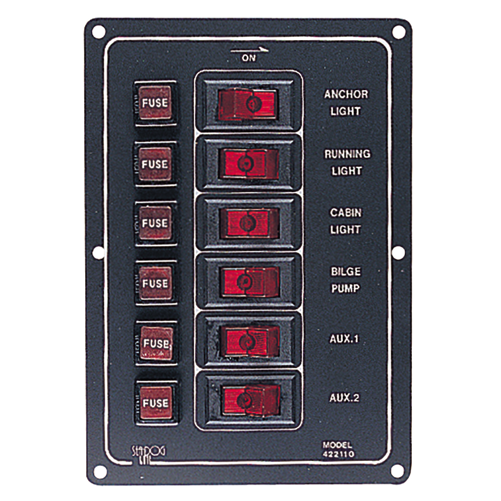 Sea-Dog - Aluminum Switch Panel Vertical