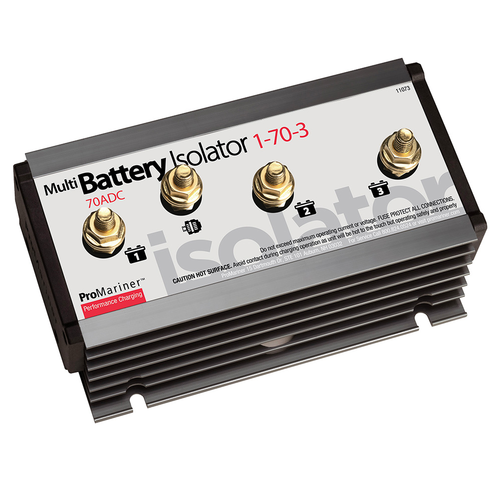 ProMariner - Battery Isolator - 1 Alternator, 3 Battery, 70 AMP