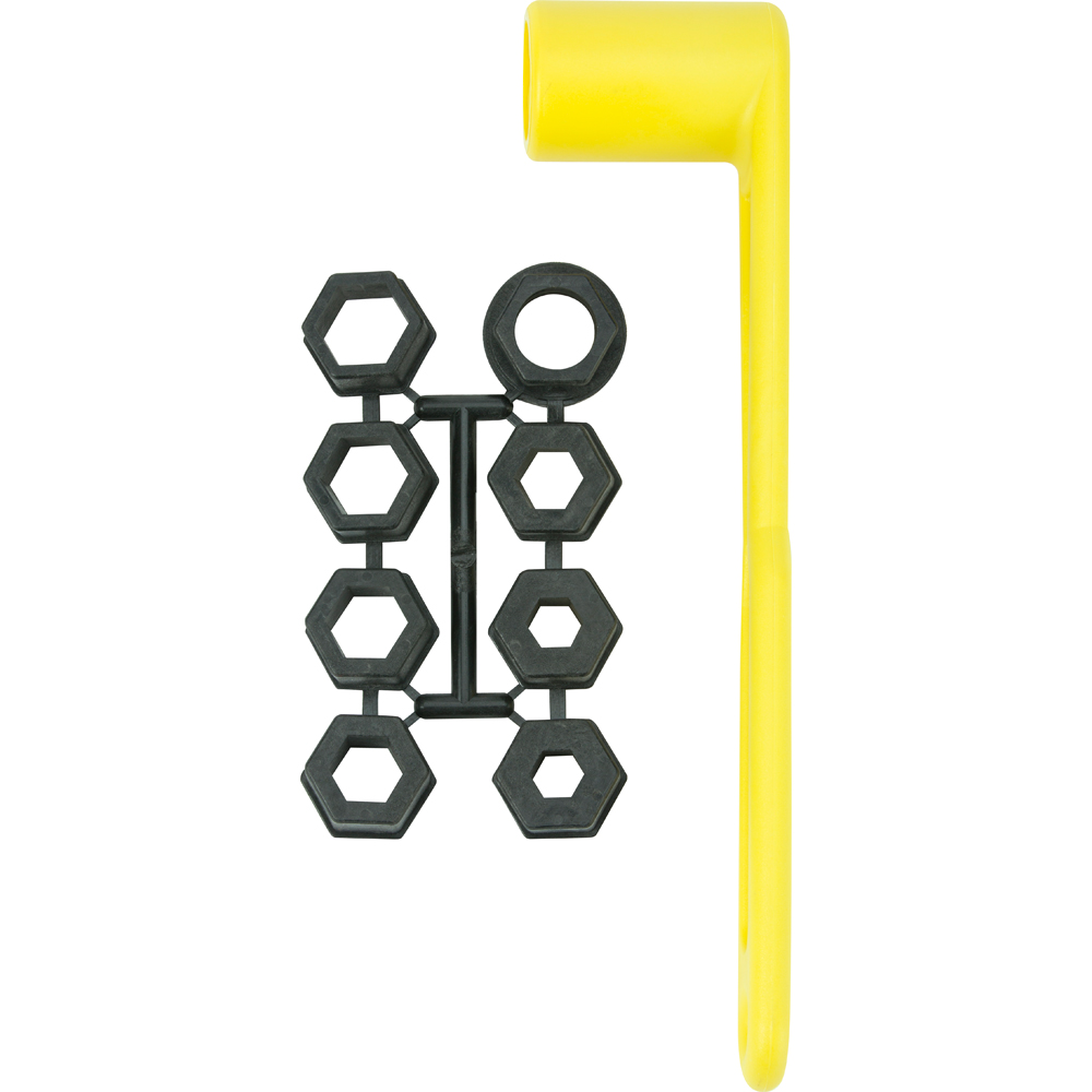 Attwood Marine Prop Wrench Set, Fits 17/32 in to 1-1/4 in Prop Nuts, Plastic