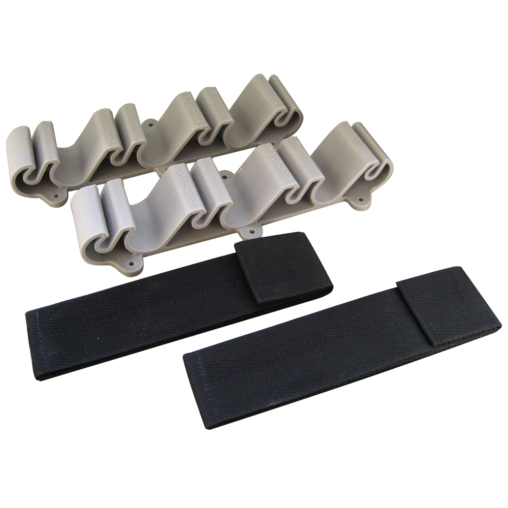 Attwood Marine Vertical Mount Rod Holder, 4-6 Rod Capacity, Rubber Inserts