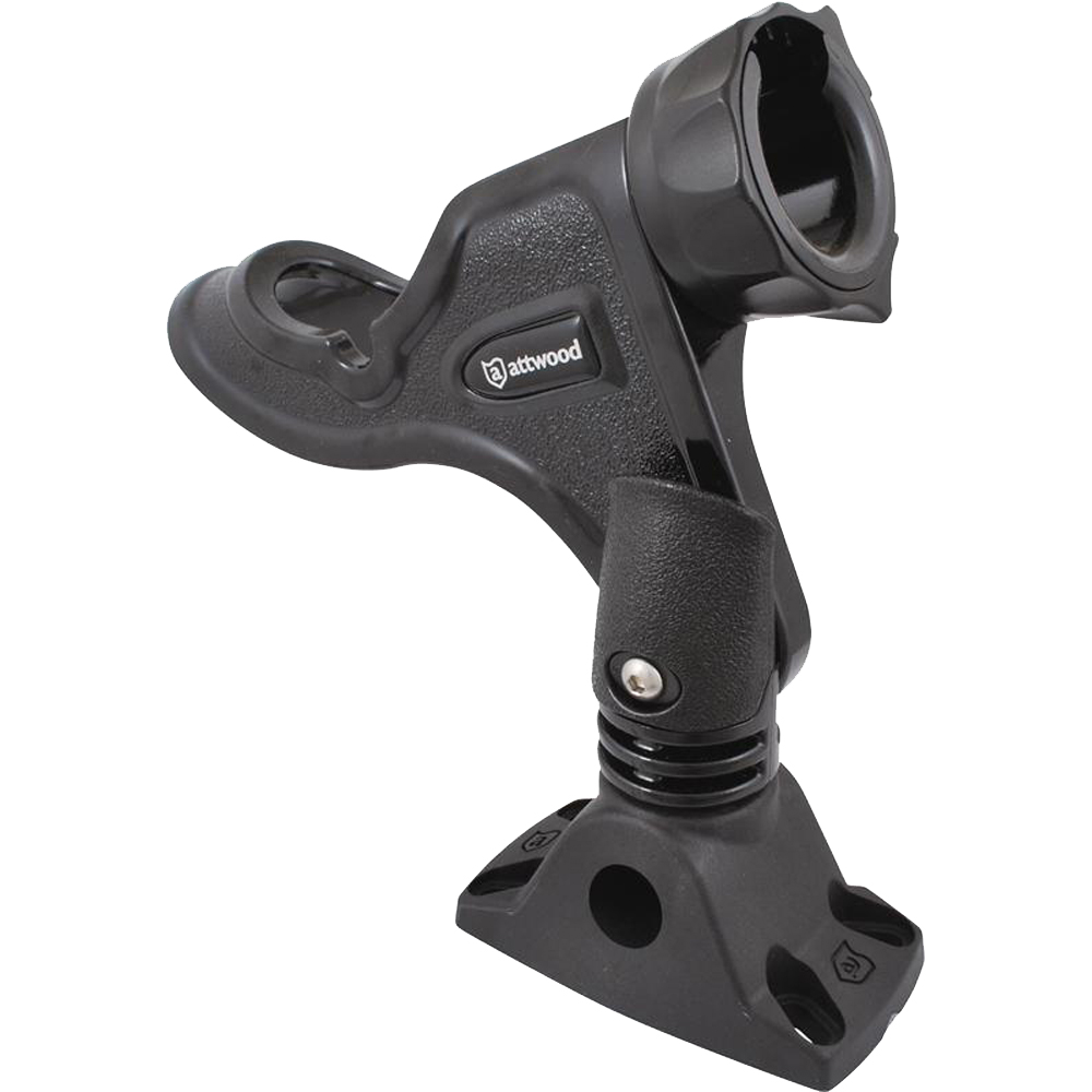 Attwood Marine Pro Series Heavy-Duty Rod Holder, For Casting and Spinning Rods, Combo Mount