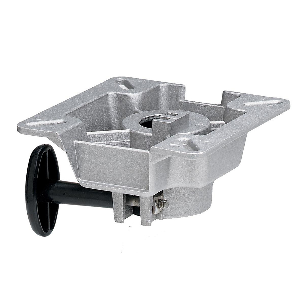 Attwood Marine SWIVL-EZE LakeSport Seat Mount, For 2-3/8 in D Posts, Friction Control, Aluminum, 3 Degree Tilt