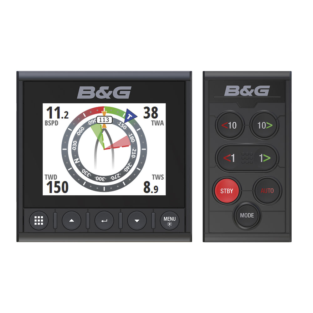 B&G Triton 2 Pilot Controller & Digital Display Pack, 4.1 in Optically Bonded Color LCD, NMEA 2000 Certified
