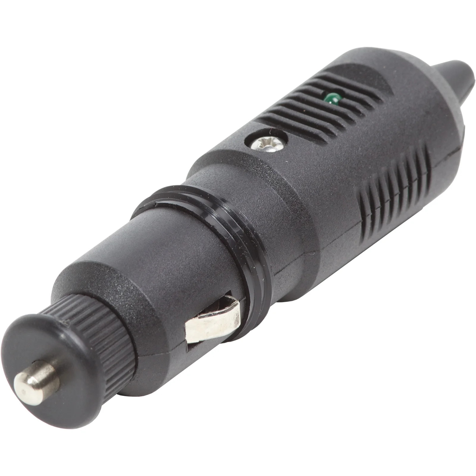 Blue Sea Systems 12V Cigarette Lighter Plug, 10A Fuse, Twist Lock, ON LED