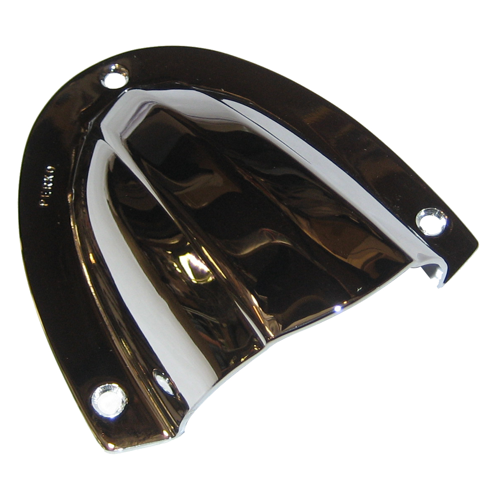 Perko Clam Shell Ventilator, Chrome Plated Brass, 4 x 3-3/4 in Base