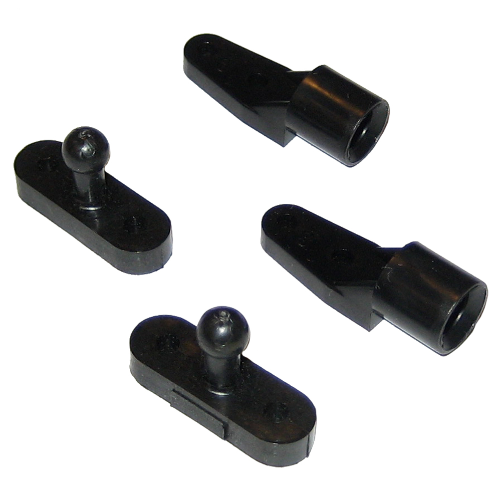 Perko Door Catches, Black Polymer, 2pk