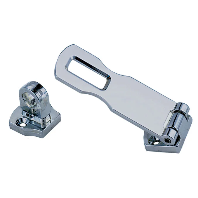 Perko Swivel Eye Hasp, 3 in, Chrome-Plated Zinc Alloy
