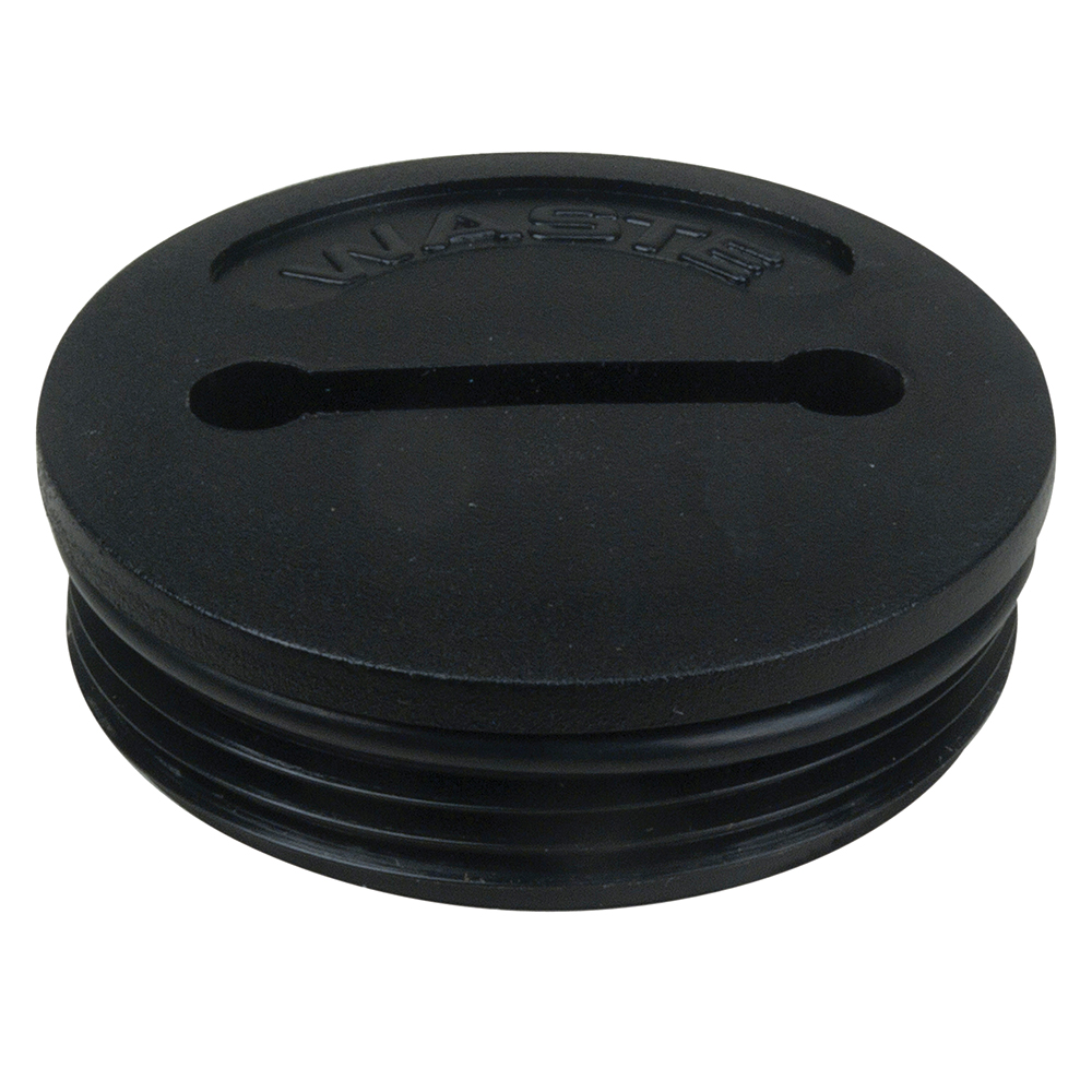 Perko Spare Waste Deck Plate Cap, For Fig. 1269, With O-Ring, Black Polymer