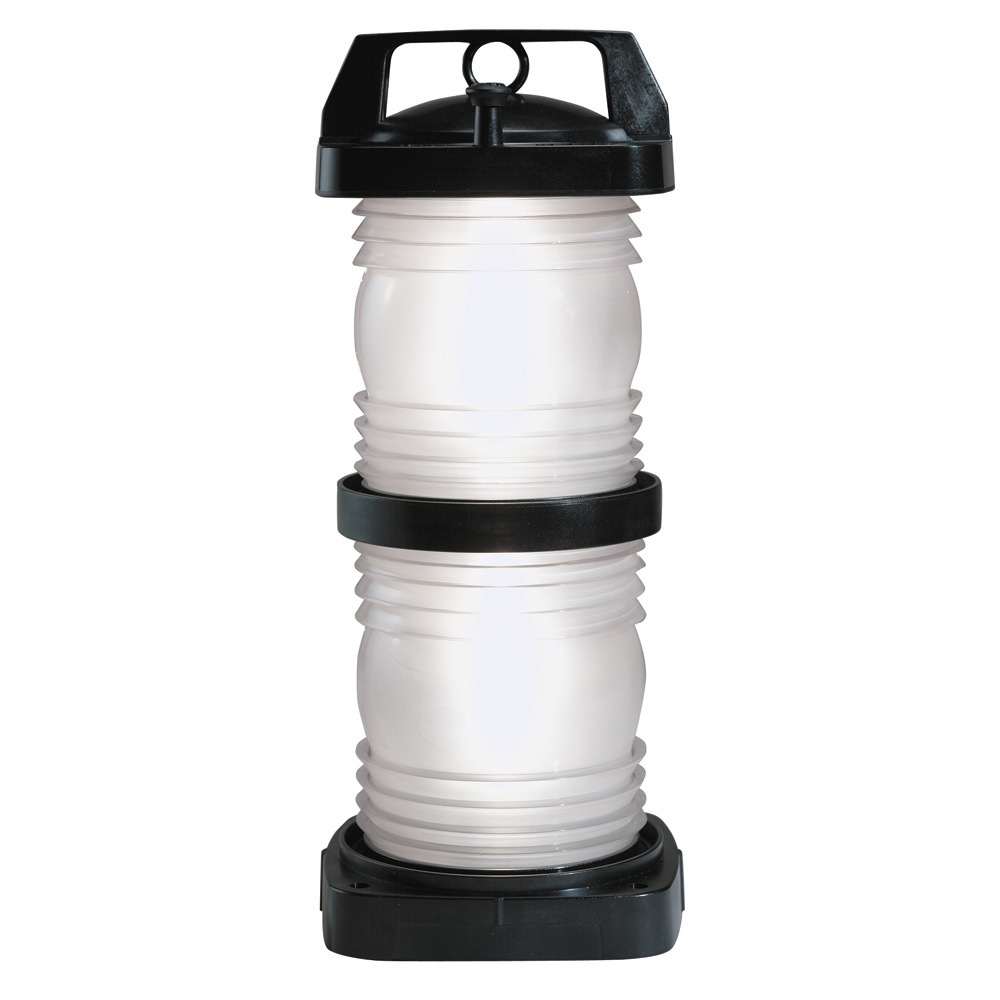 Perko Figure 1365 Double Lens Masthead Light, For Vessels Over 20m, 6 NM, 225°, 24/120/220V, Horizontal Mount, Black Polycarbonate Housing