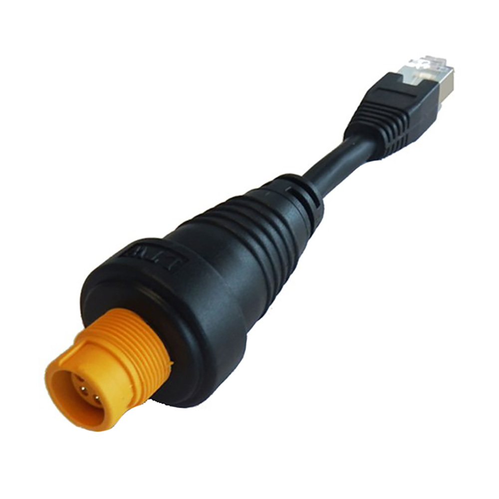 Simrad RJ45-Yellow Round Ethernet Adapter Cable, For NSO evo2 and Zeus2
