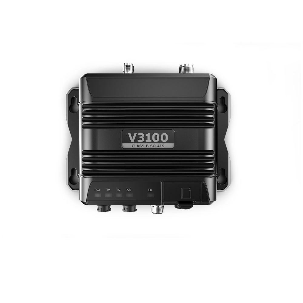 Simrad V3100 SOTDMA Class B AIS Transceiver Module, With GPS-500 Antenna, 5W, NMEA 2000, Dual NMEA 0183, USB, IP67, SD Card Slot