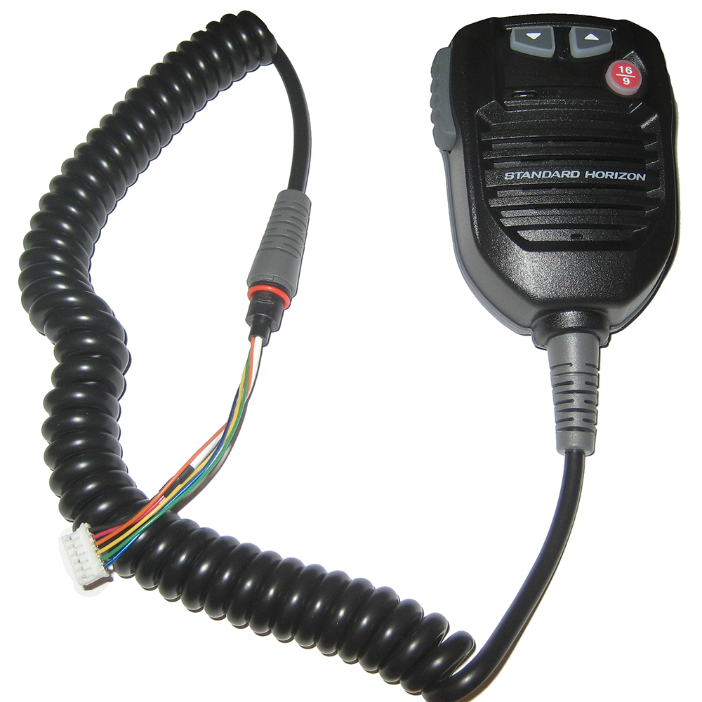 Standard Horizon - Replacement VHF Mic - For GX2000B, GX2100B, GX2150B, GX2200B, Black