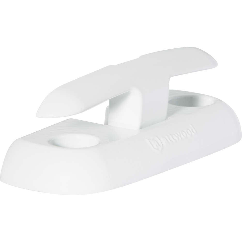 Attwood Marine Fold-Down Dock Cleat, Aluminum, White Finish